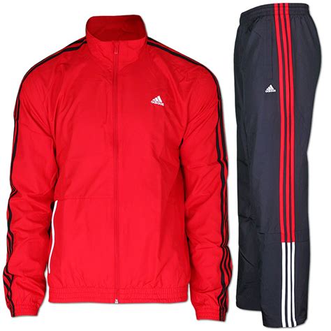 adidas trainingsanzug rot schwarz weiss|Adidas anzüge herren.